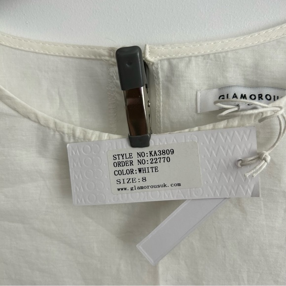 ASOS - Glamorous Swing Dress with Crochet Sleeve - Picture 12 of 14